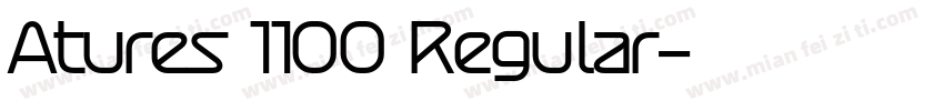 Atures 1100 Regular字体转换